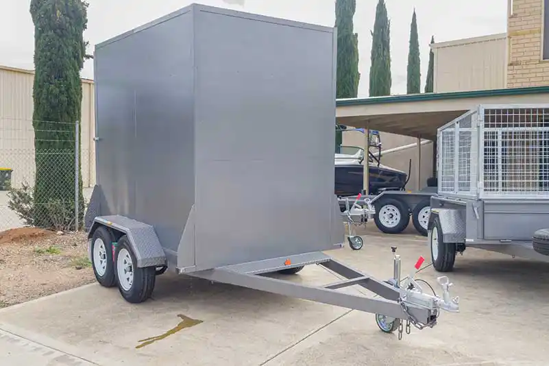 Adelaide Trailers For Sales: ENCLOSED-7FT-TRAILER-TANDEM-AXLE-8X5